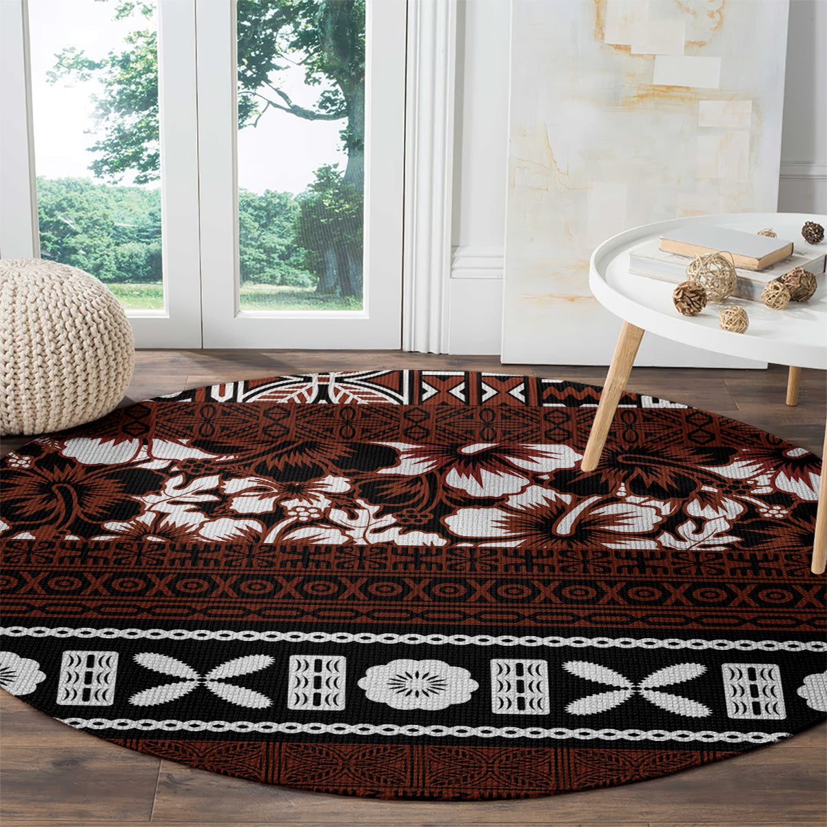 bula-fiji-round-carpet-fijian-tapa-masi-with-hibiscus-flowers