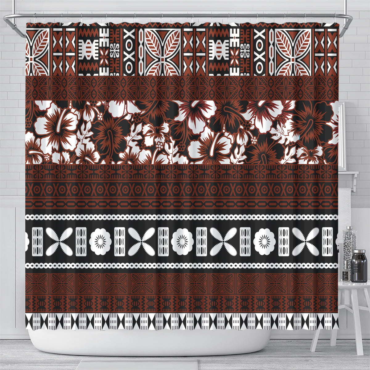 bula-fiji-shower-curtain-fijian-tapa-masi-with-hibiscus-flowers