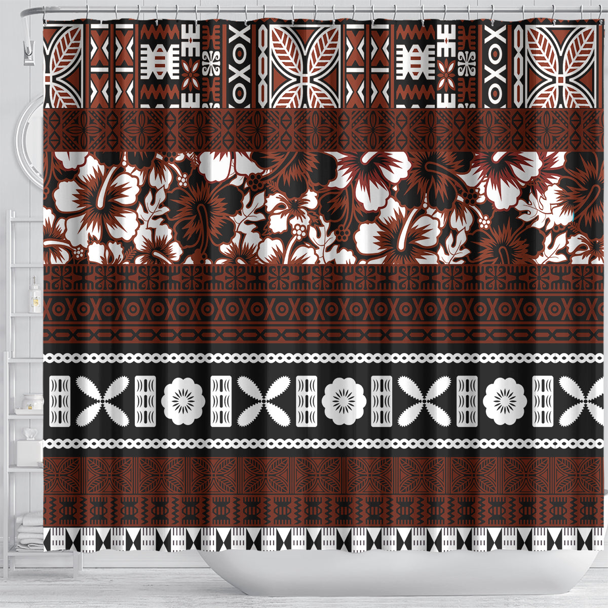bula-fiji-shower-curtain-fijian-tapa-masi-with-hibiscus-flowers