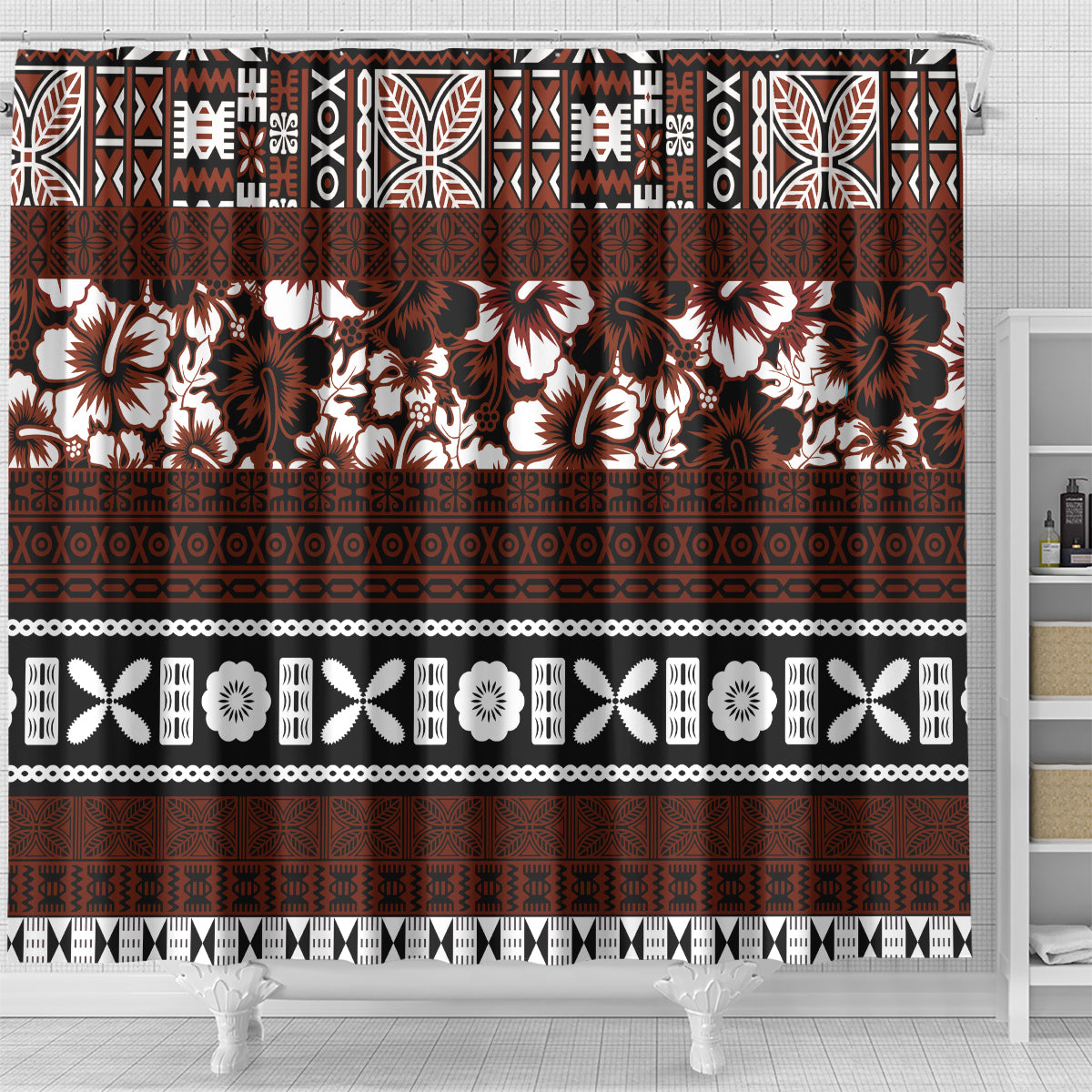 bula-fiji-shower-curtain-fijian-tapa-masi-with-hibiscus-flowers
