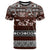 Bula Fiji T Shirt Fijian Tapa Masi With Hibiscus Flowers - Wonder Print Shop