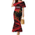 Custom Albania Football Family Matching Mermaid Dress and Hawaiian Shirt Go Kuqezinjte - Grunge Style - Wonder Print Shop