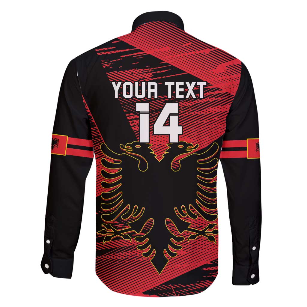 Custom Albania Football Family Matching Summer Maxi Dress and Hawaiian Shirt Go Kuqezinjte - Grunge Style - Wonder Print Shop