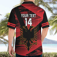 Custom Albania Football Hawaiian Shirt Go Kuqezinjte - Grunge Style - Wonder Print Shop
