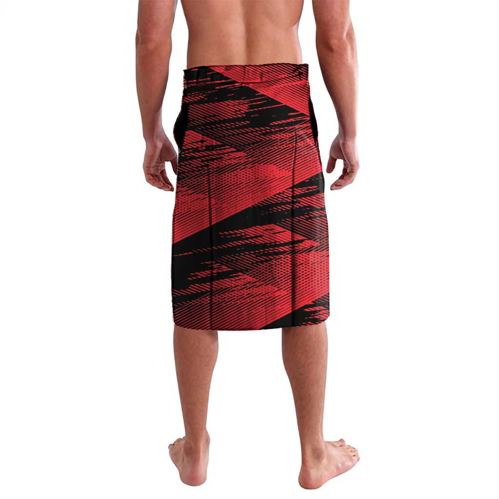 Custom Albania Football Lavalava Go Kuqezinjte - Grunge Style - Wonder Print Shop