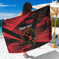 Custom Albania Football Sarong Go Kuqezinjte - Grunge Style - Wonder Print Shop