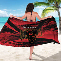 Custom Albania Football Sarong Go Kuqezinjte - Grunge Style - Wonder Print Shop