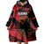 Custom Albania Football Wearable Blanket Hoodie Go Kuqezinjte - Grunge Style - Wonder Print Shop