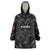Custom Albania Football Wearable Blanket Hoodie Albanian Kastrioti Eagle - Black Style - Wonder Print Shop