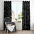 Custom Albania Football Window Curtain Albanian Kastrioti Eagle - Black Style - Wonder Print Shop