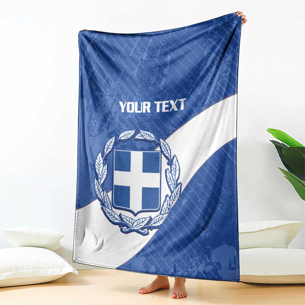 Custom Greece Football Blanket Ethniki Elladas - Blue Version