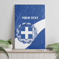 Custom Greece Football Canvas Wall Art Ethniki Elladas - Blue Version - Wonder Print Shop