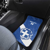 Custom Greece Football Car Mats Ethniki Elladas - Blue Version - Wonder Print Shop