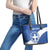 Custom Greece Football Leather Tote Bag Ethniki Elladas - Blue Version - Wonder Print Shop