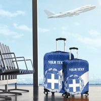 Custom Greece Football Luggage Cover Ethniki Elladas - Blue Version - Wonder Print Shop