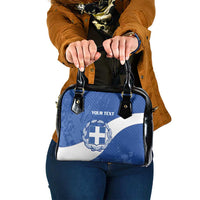 Custom Greece Football Shoulder Handbag Ethniki Elladas - Blue Version