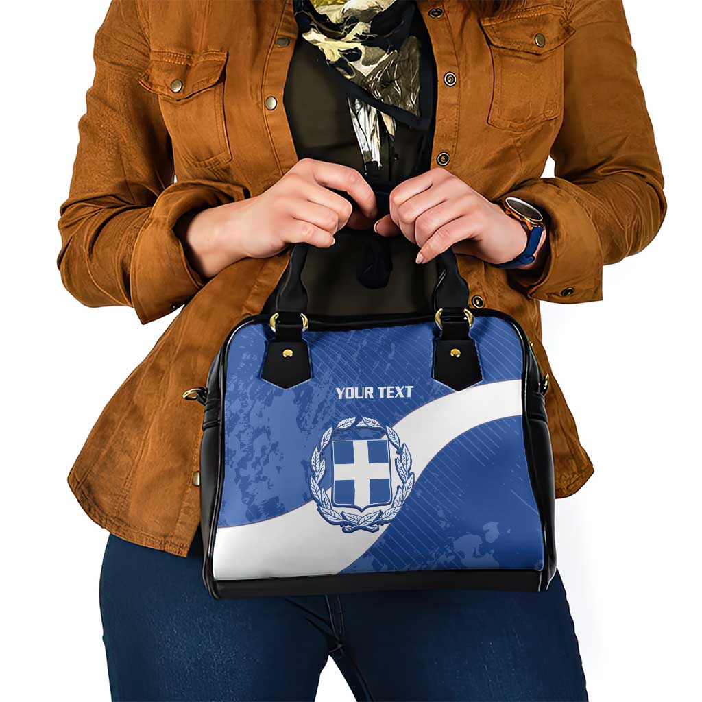Custom Greece Football Shoulder Handbag Ethniki Elladas - Blue Version