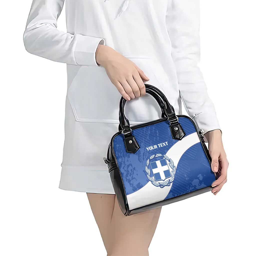 Custom Greece Football Shoulder Handbag Ethniki Elladas - Blue Version