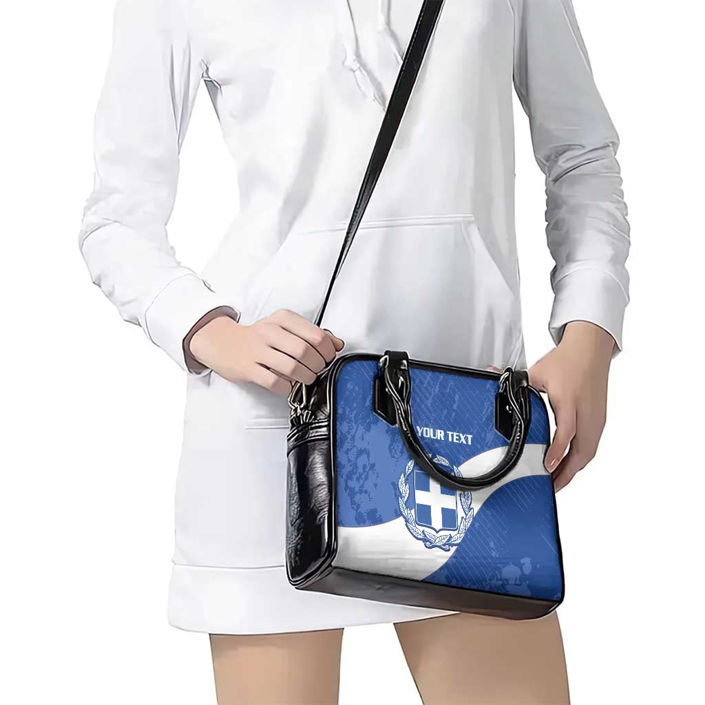 Custom Greece Football Shoulder Handbag Ethniki Elladas - Blue Version