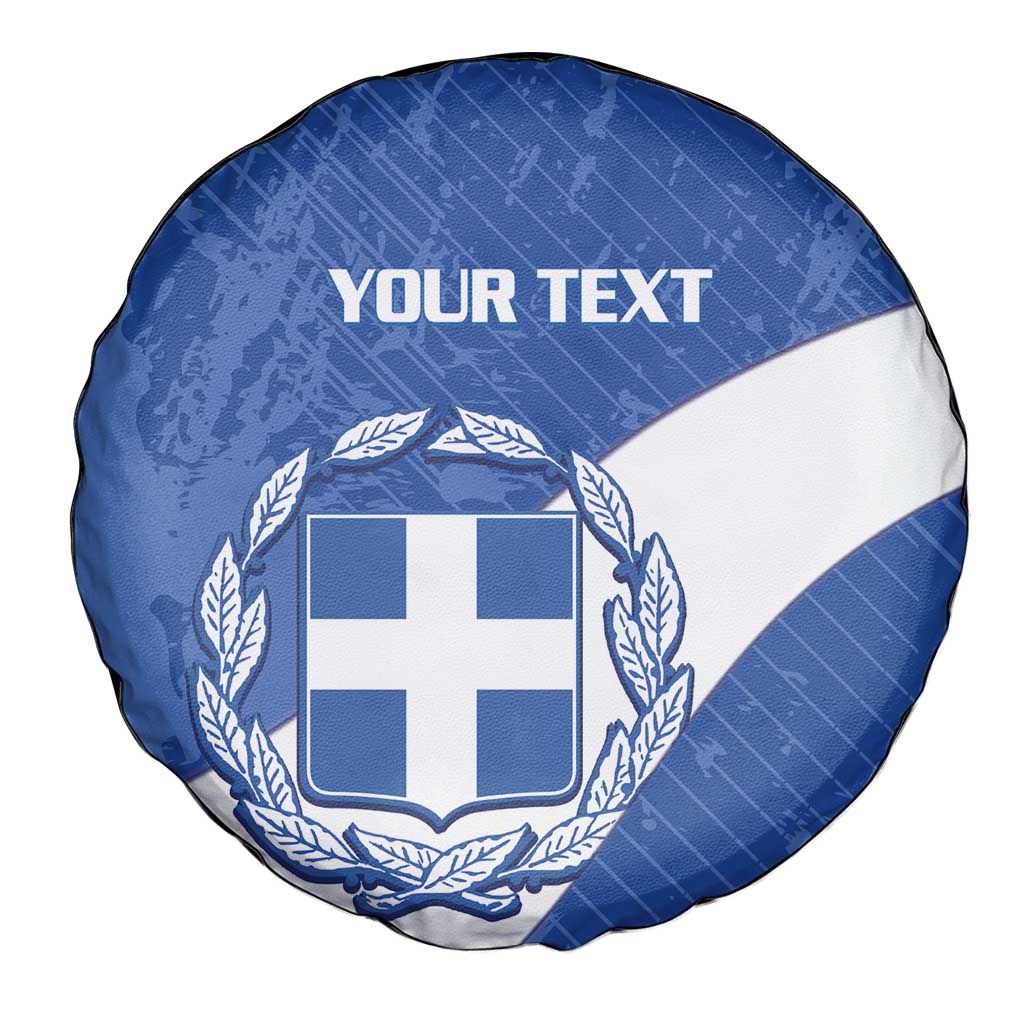 Custom Greece Football Spare Tire Cover Ethniki Elladas - Blue Version - Wonder Print Shop