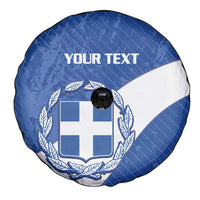Custom Greece Football Spare Tire Cover Ethniki Elladas - Blue Version - Wonder Print Shop