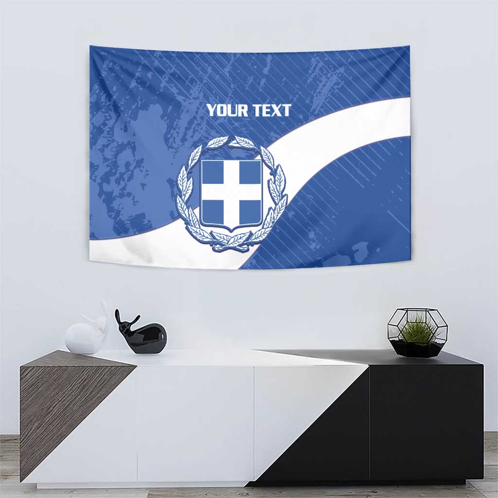 Custom Greece Football Tapestry Ethniki Elladas - Blue Version - Wonder Print Shop