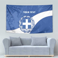 Custom Greece Football Tapestry Ethniki Elladas - Blue Version - Wonder Print Shop