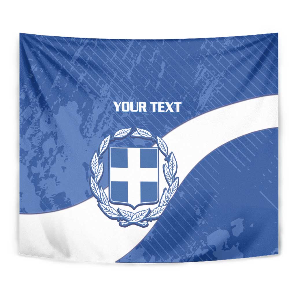 Custom Greece Football Tapestry Ethniki Elladas - Blue Version - Wonder Print Shop