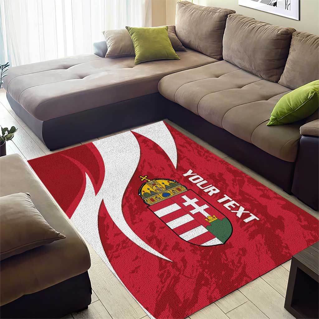 Custom Hungary Football Area Rug Go Magyarok - Curves Style - Wonder Print Shop