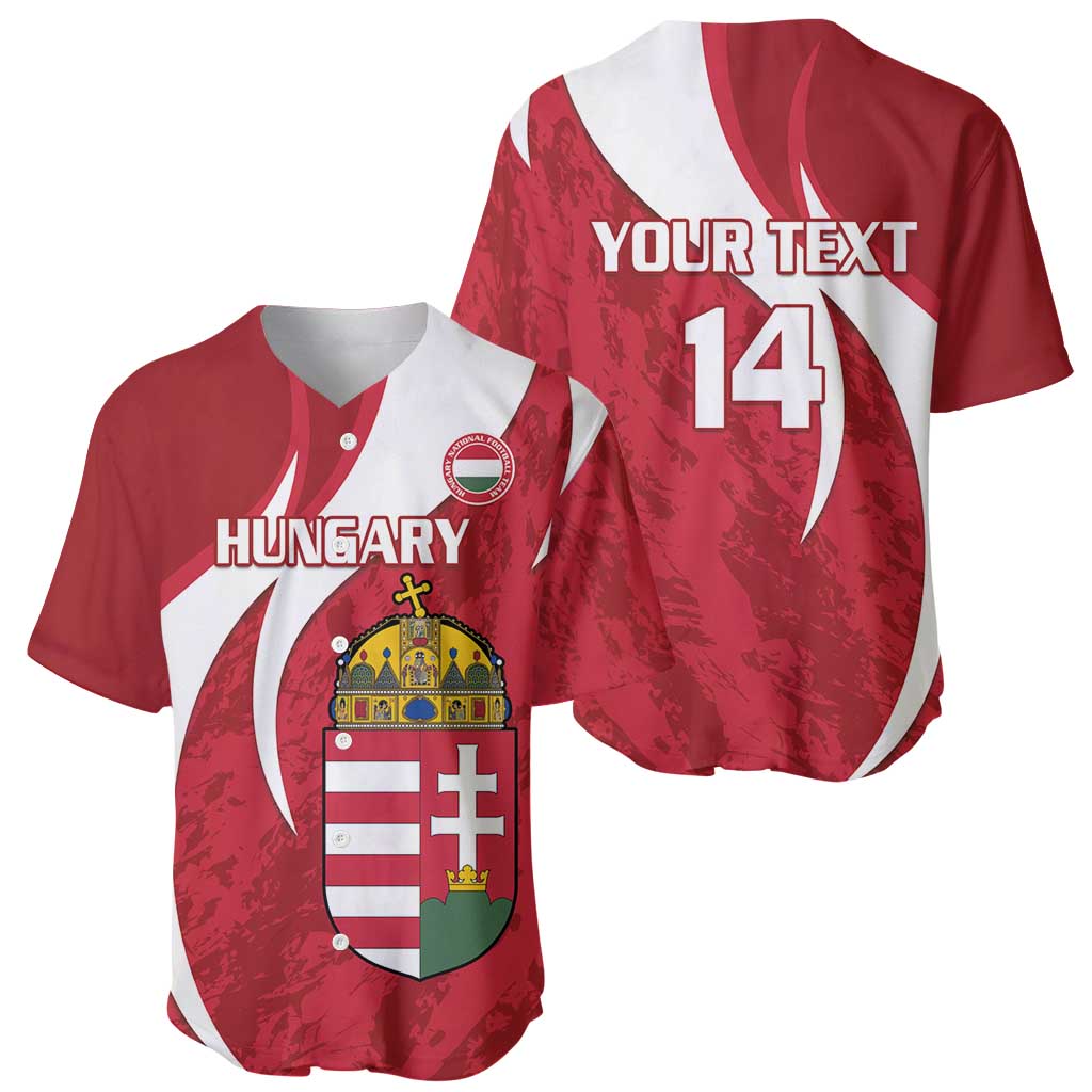 Custom Hungary Football Baseball Jersey Go Magyarok - Curves Style - Wonder Print Shop