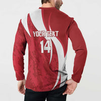 Custom Hungary Football Button Sweatshirt Go Magyarok - Curves Style - Wonder Print Shop