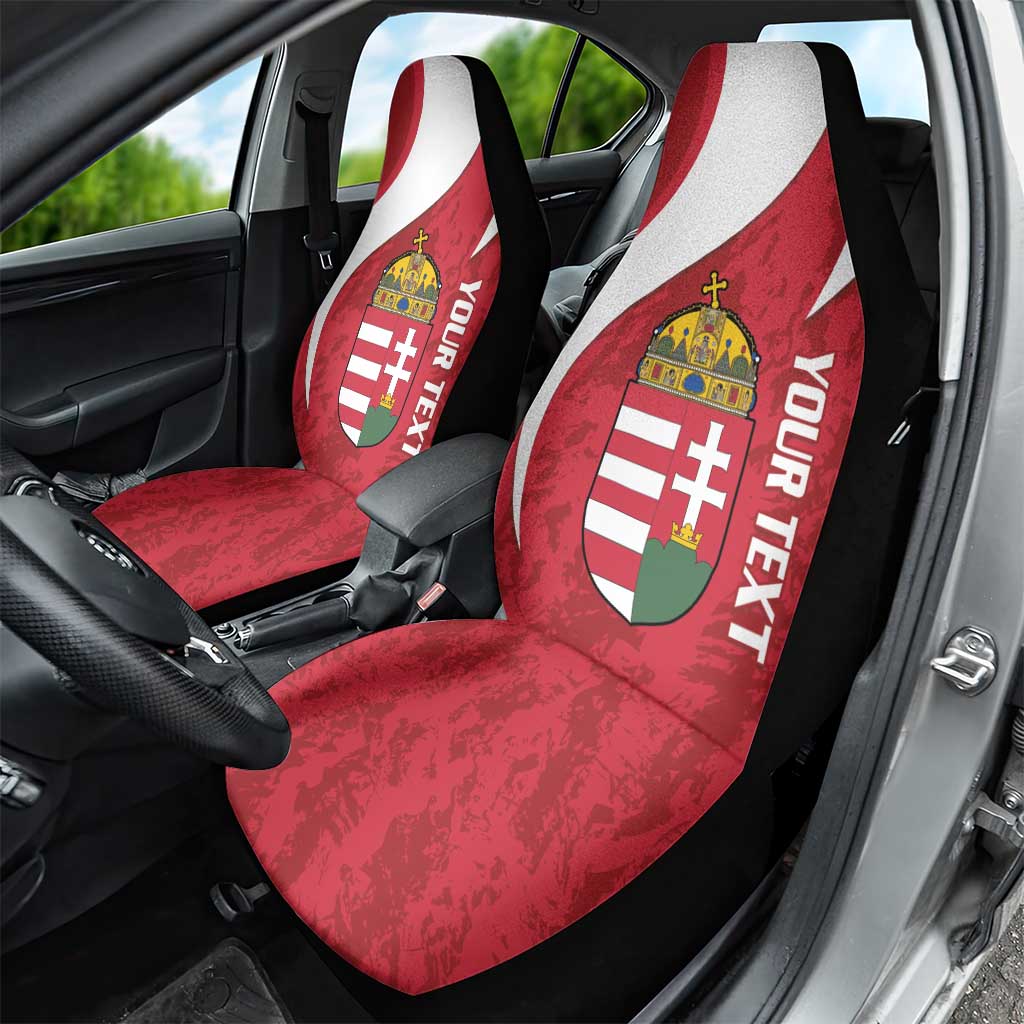 Custom Hungary Football Car Seat Cover Go Magyarok - Curves Style - Wonder Print Shop