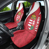 Custom Hungary Football Car Seat Cover Go Magyarok - Curves Style - Wonder Print Shop