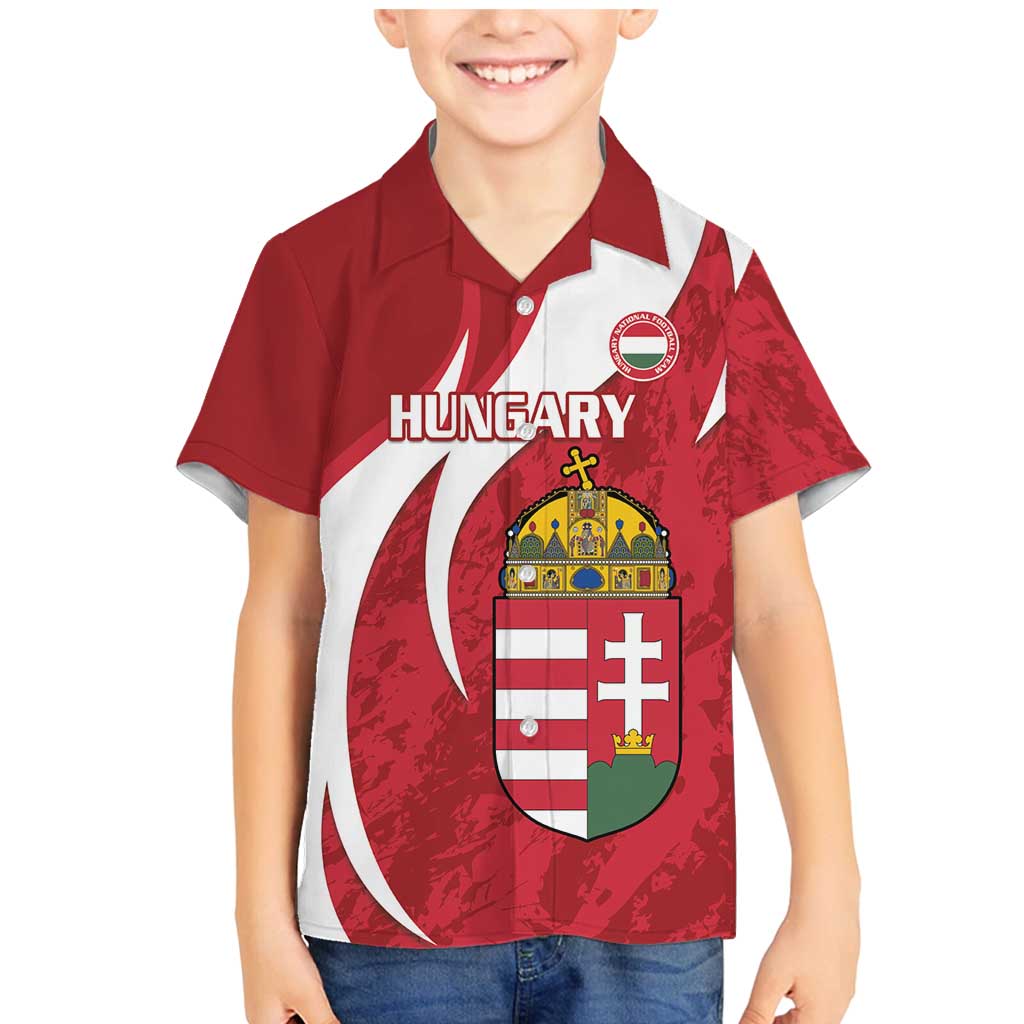 Custom Hungary Football Family Matching Mermaid Dress and Hawaiian Shirt Go Magyarok - Curves Style - Wonder Print Shop