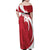 Custom Hungary Football Family Matching Off Shoulder Maxi Dress and Hawaiian Shirt Go Magyarok - Curves Style - Wonder Print Shop