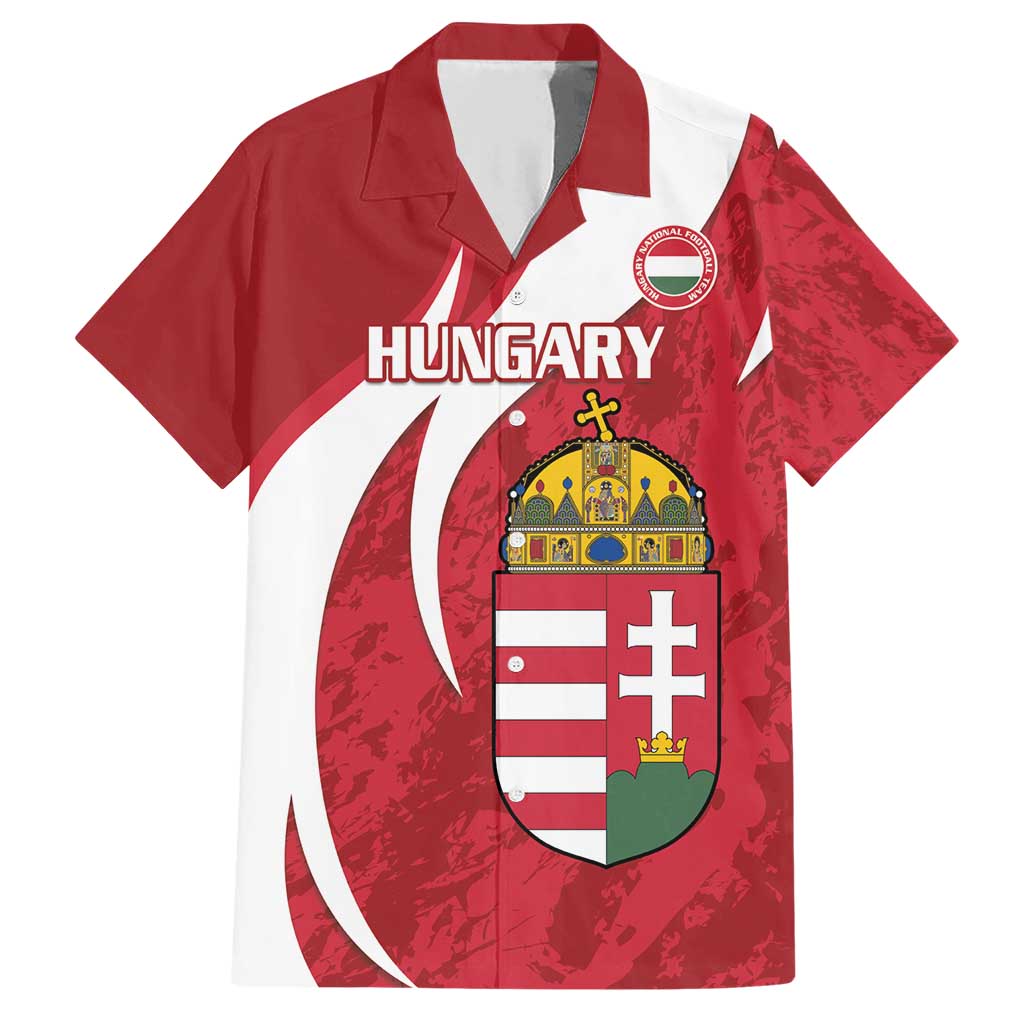 Custom Hungary Football Family Matching Short Sleeve Bodycon Dress and Hawaiian Shirt Go Magyarok - Curves Style - Wonder Print Shop