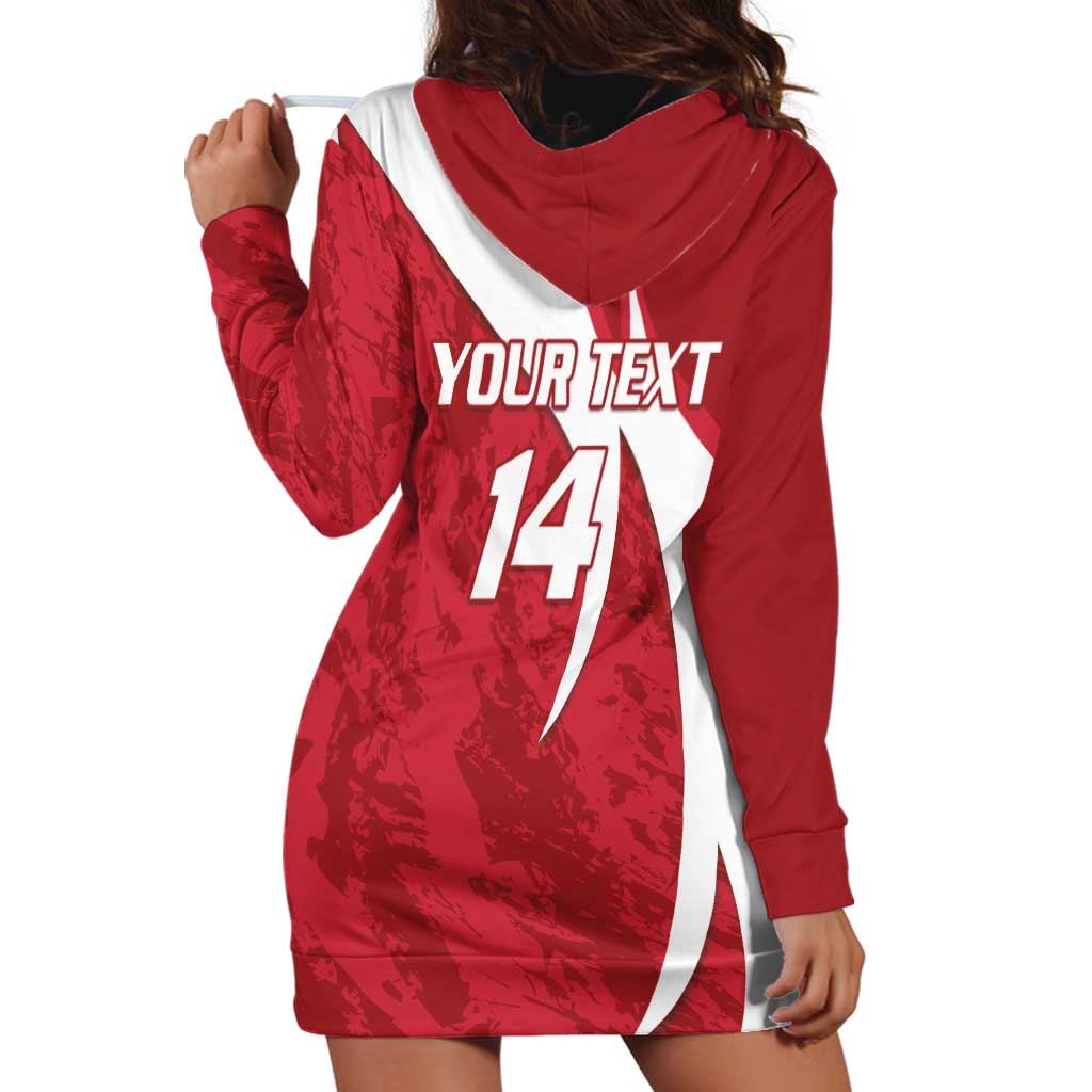 Custom Hungary Football Hoodie Dress Go Magyarok - Curves Style - Wonder Print Shop