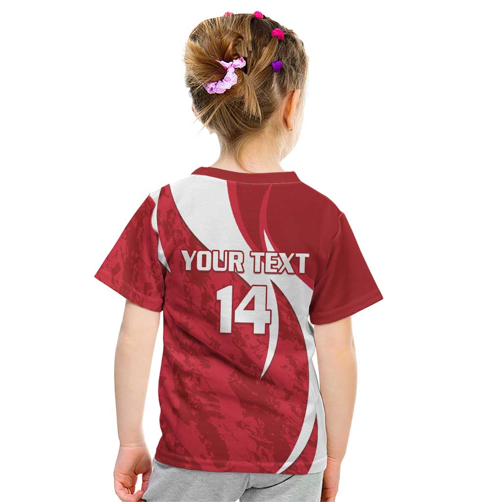 Custom Hungary Football Kid T Shirt Go Magyarok - Curves Style - Wonder Print Shop