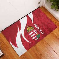 Custom Hungary Football Rubber Doormat Go Magyarok - Curves Style - Wonder Print Shop