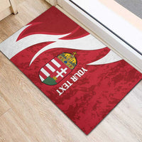 Custom Hungary Football Rubber Doormat Go Magyarok - Curves Style - Wonder Print Shop
