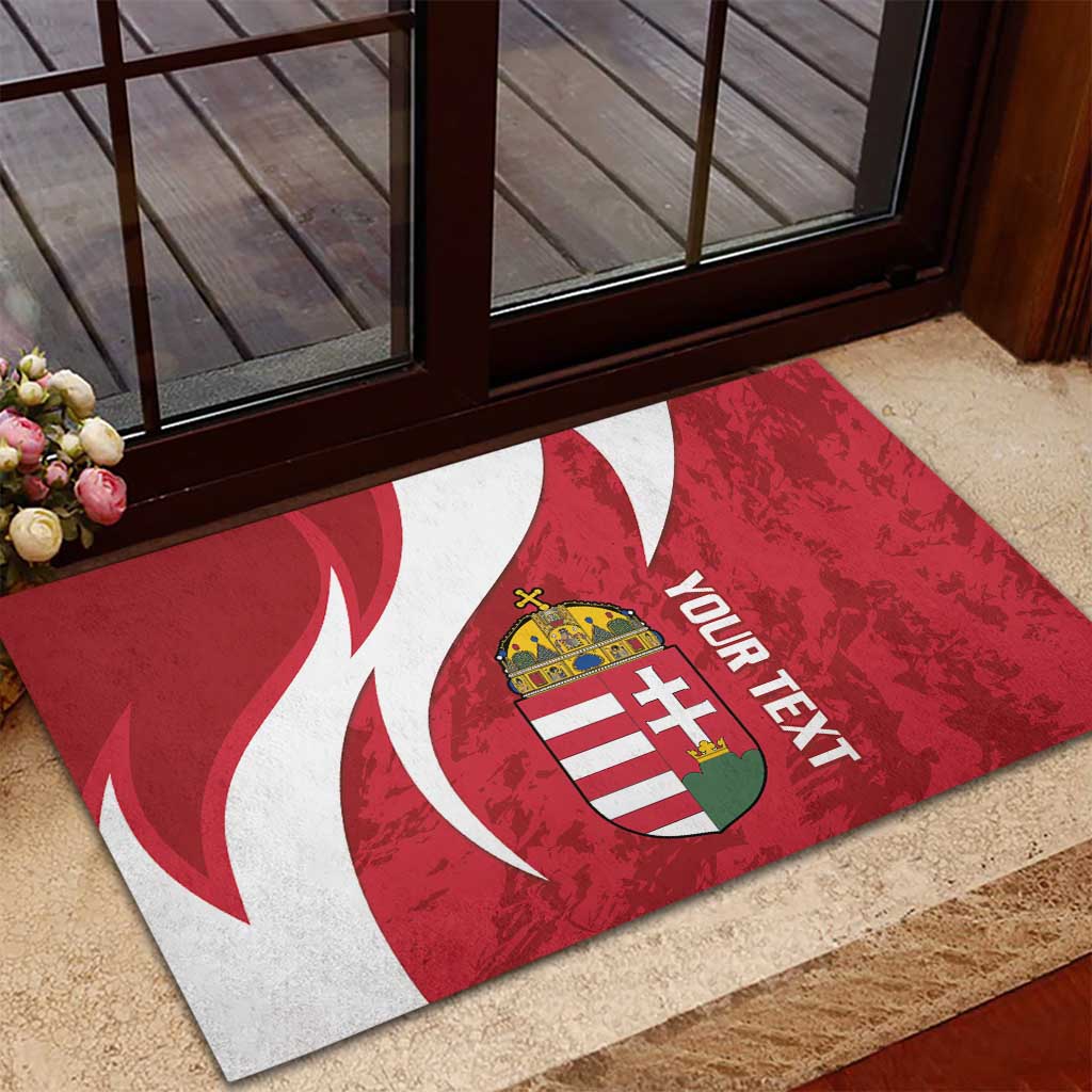 Custom Hungary Football Rubber Doormat Go Magyarok - Curves Style - Wonder Print Shop