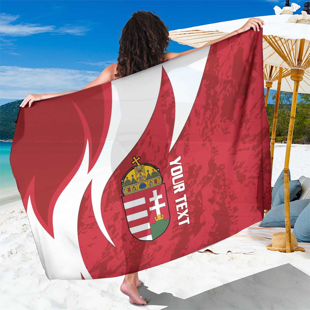 Custom Hungary Football Sarong Go Magyarok - Curves Style - Wonder Print Shop