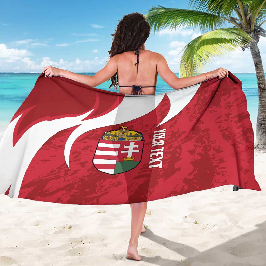 Custom Hungary Football Sarong Go Magyarok - Curves Style - Wonder Print Shop