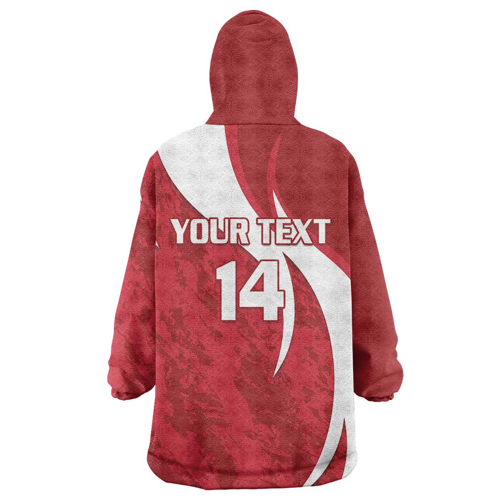 Custom Hungary Football Wearable Blanket Hoodie Go Magyarok - Curves Style - Wonder Print Shop
