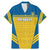 Custom Sweden Football Family Matching Mermaid Dress and Hawaiian Shirt Go Blagult - Scandinavian Pattern - Wonder Print Shop