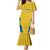 Custom Sweden Football Family Matching Mermaid Dress and Hawaiian Shirt Go Blagult - Scandinavian Pattern - Wonder Print Shop