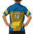 Custom Sweden Football Family Matching Puletasi and Hawaiian Shirt Go Blagult - Scandinavian Pattern - Wonder Print Shop