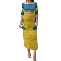 Custom Sweden Football Family Matching Puletasi and Hawaiian Shirt Go Blagult - Scandinavian Pattern - Wonder Print Shop