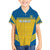 Custom Sweden Football Family Matching Puletasi and Hawaiian Shirt Go Blagult - Scandinavian Pattern - Wonder Print Shop