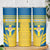 Personalised Sweden Football Skinny Tumbler Go Blagult - Scandinavian Pattern - Wonder Print Shop